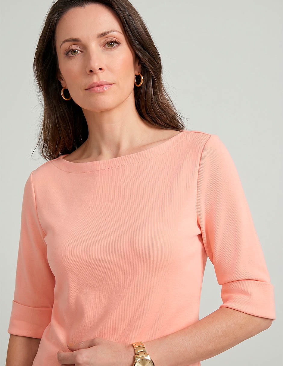 Blusa Lauren Ralph Lauren manga al codo para mujer