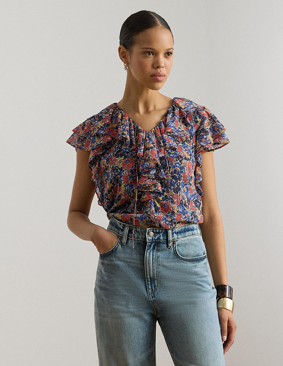 Blusa Lauren Ralph Lauren manga corta para mujer