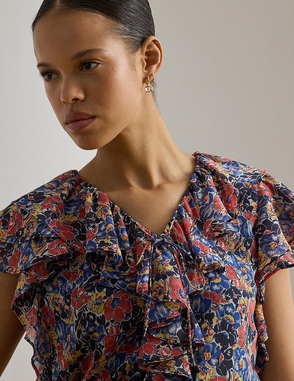 Blusa Lauren Ralph Lauren manga corta para mujer