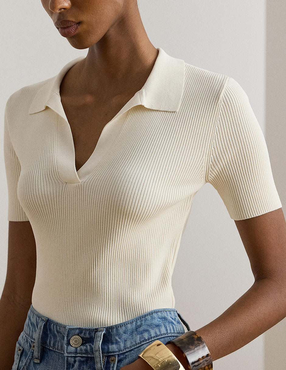 Suéter cuello v para mujer 4