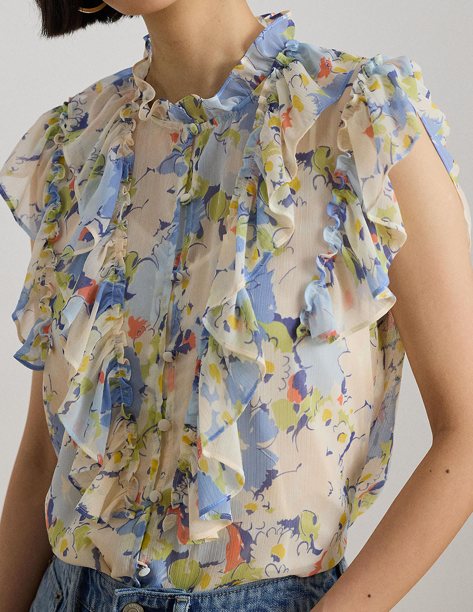 Blusa Lauren Ralph Lauren manga corta para mujer