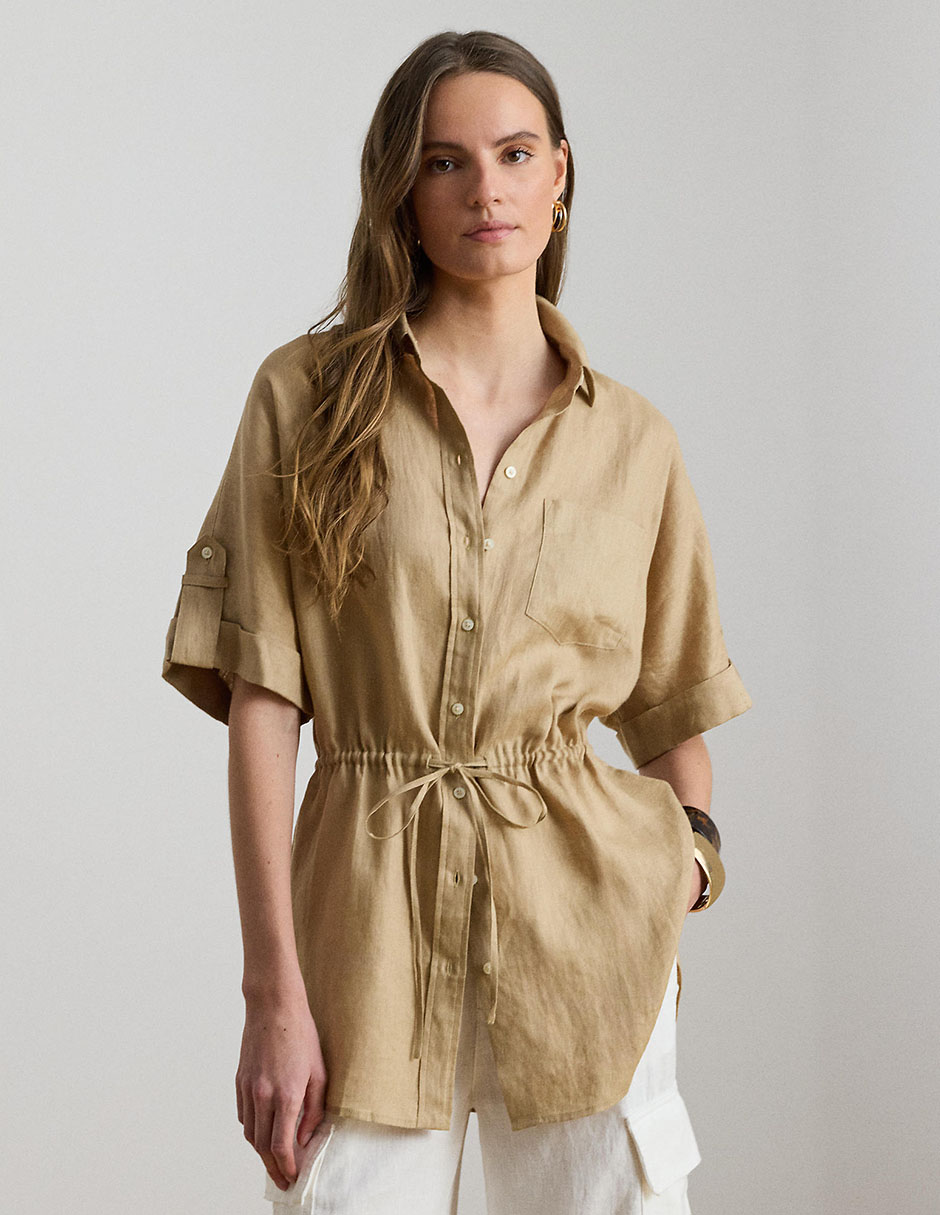 Blusa camisera manga al codo para mujer Blusa camisera manga al codo para mujer