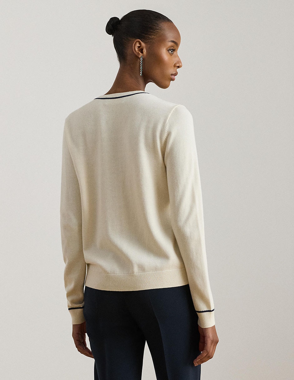 Suéter cuello redondo para mujer 4