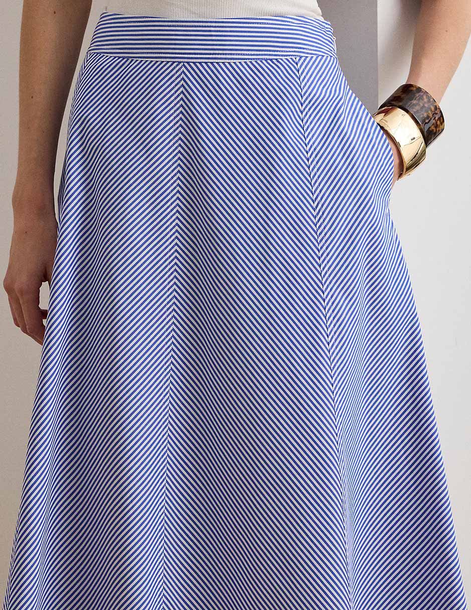 Falda crop Lauren Petite cintura alta para mujer