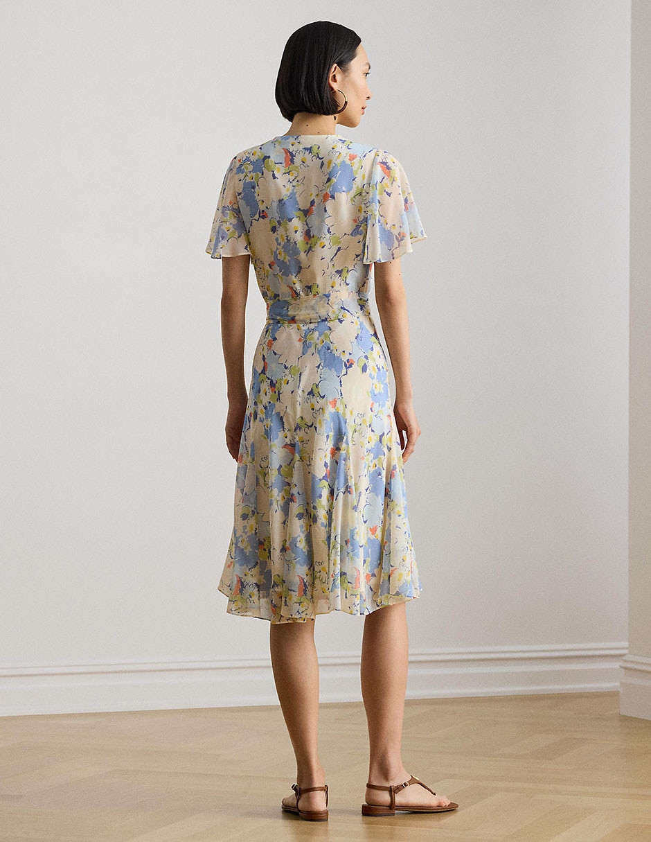 Vestido 3/4 casual Lauren Petite para mujer