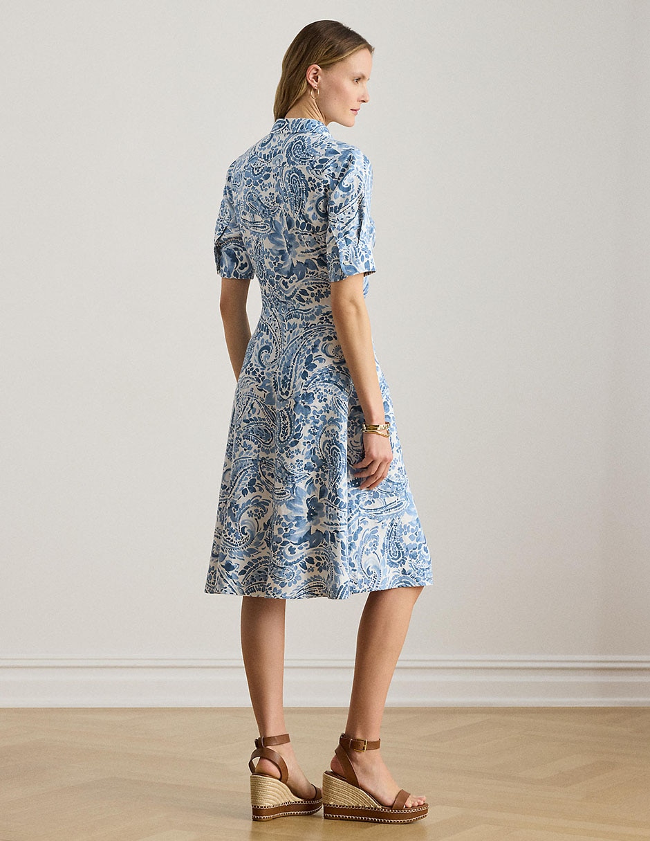 Vestido 3/4 casual Lauren Petite para mujer