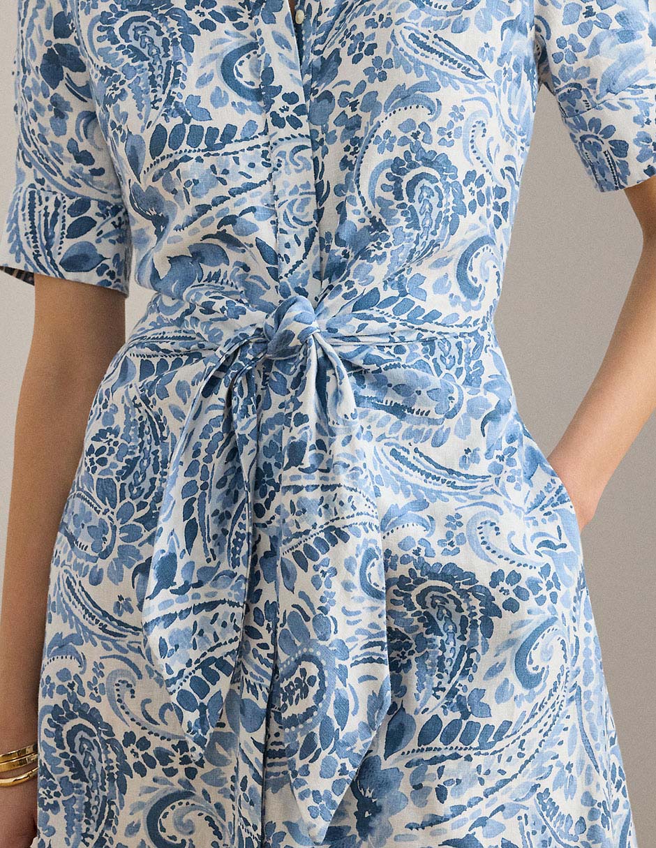 Vestido 3/4 casual Lauren Petite para mujer