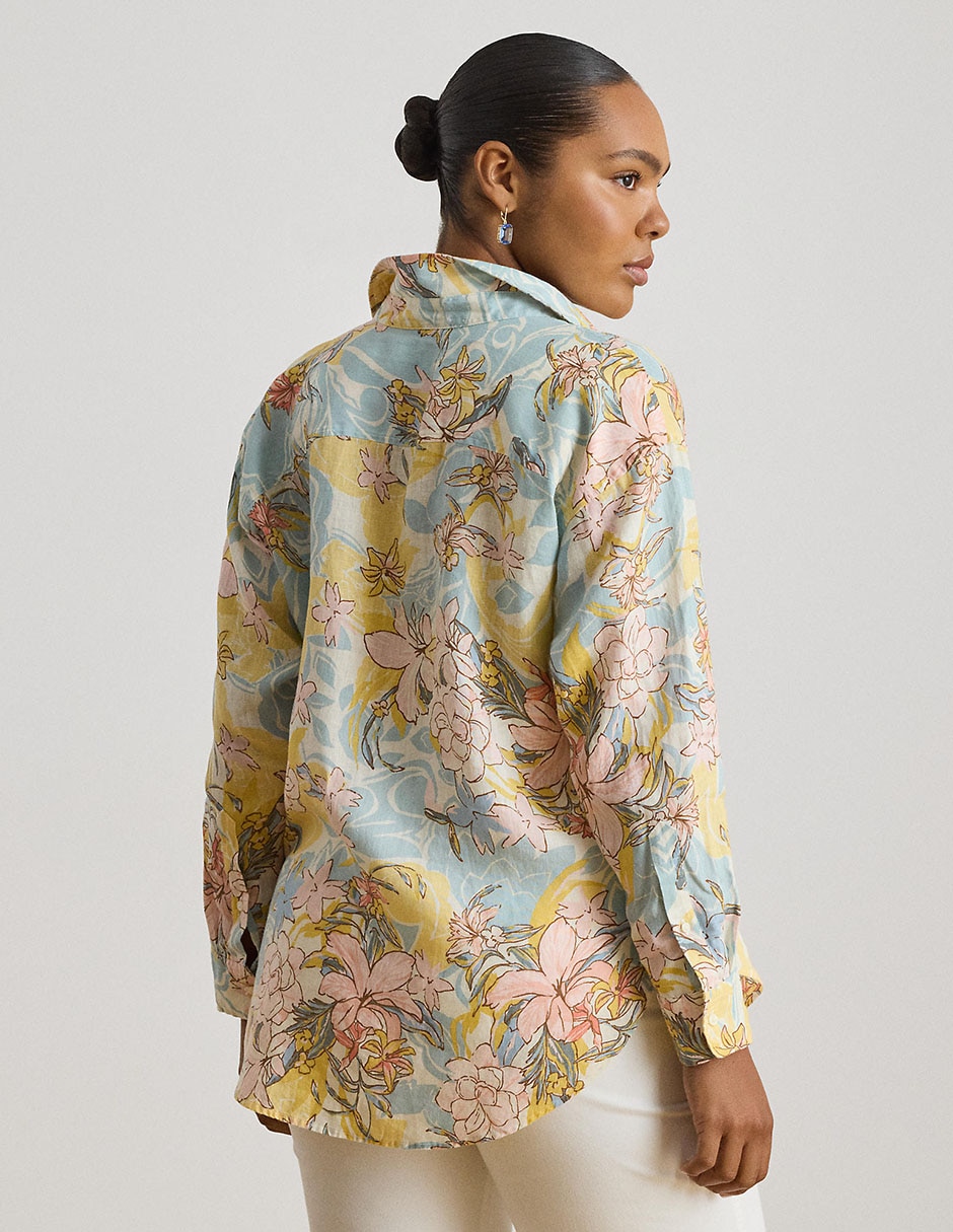 Blusa camisera manga larga para mujer 2