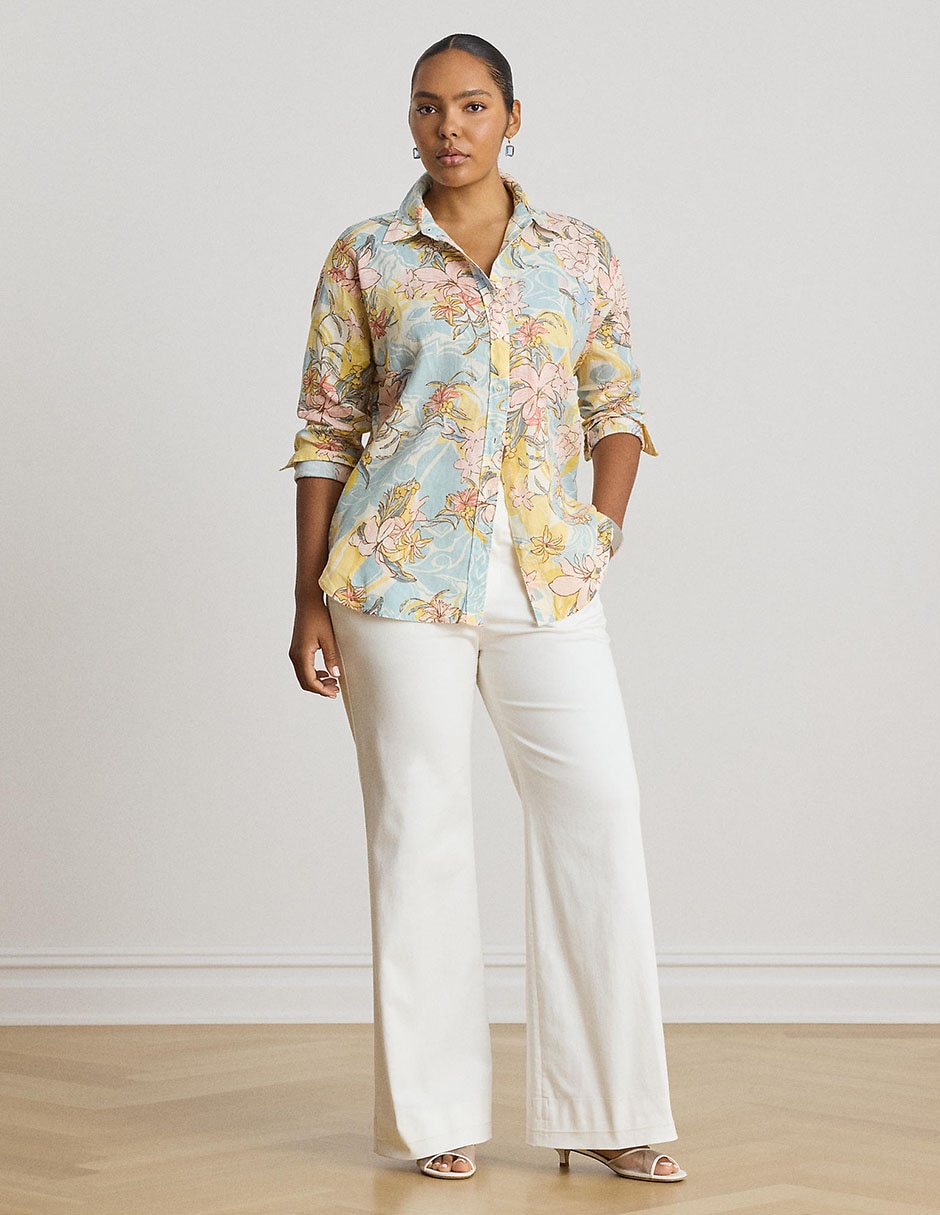Blusa camisera manga larga para mujer 4