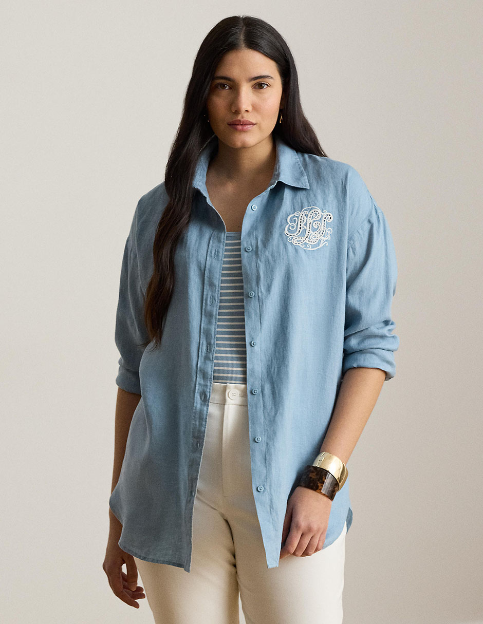 Blusa camisera manga larga para mujer Blusa camisera manga larga para mujer