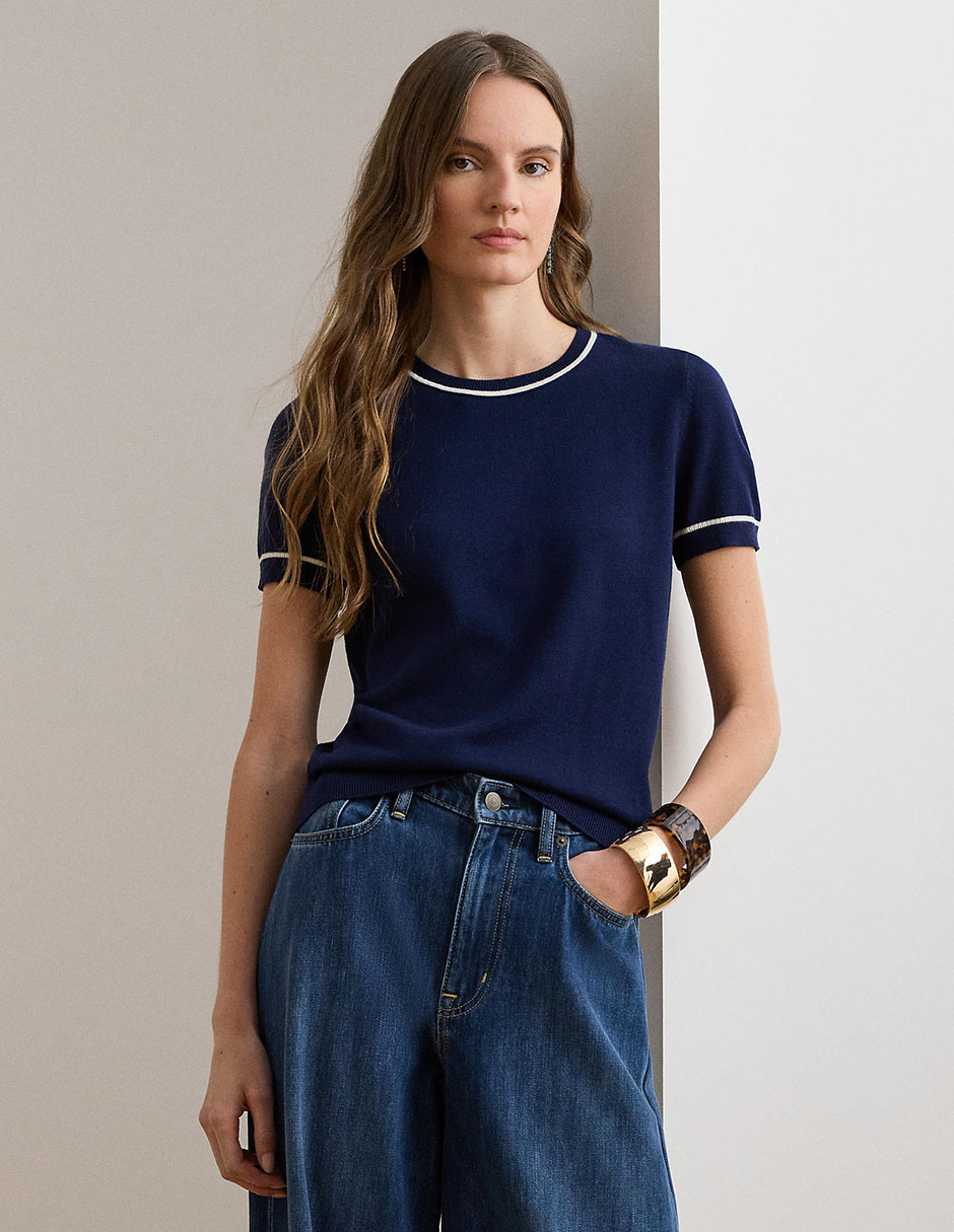 Suéter Lauren Ralph Lauren cuello redondo para mujer