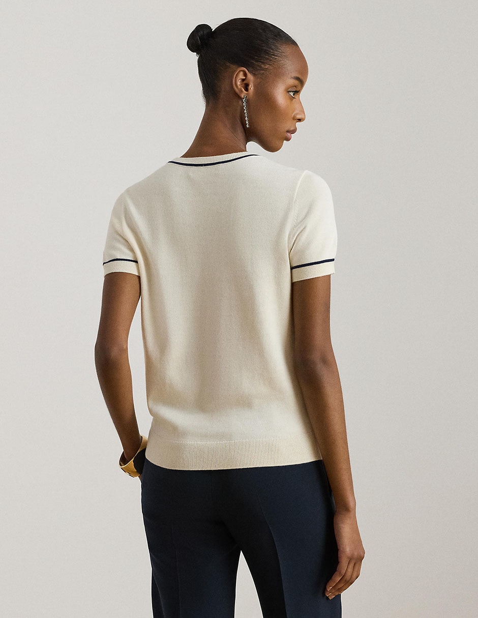 Suéter cuello redondo para mujer 2