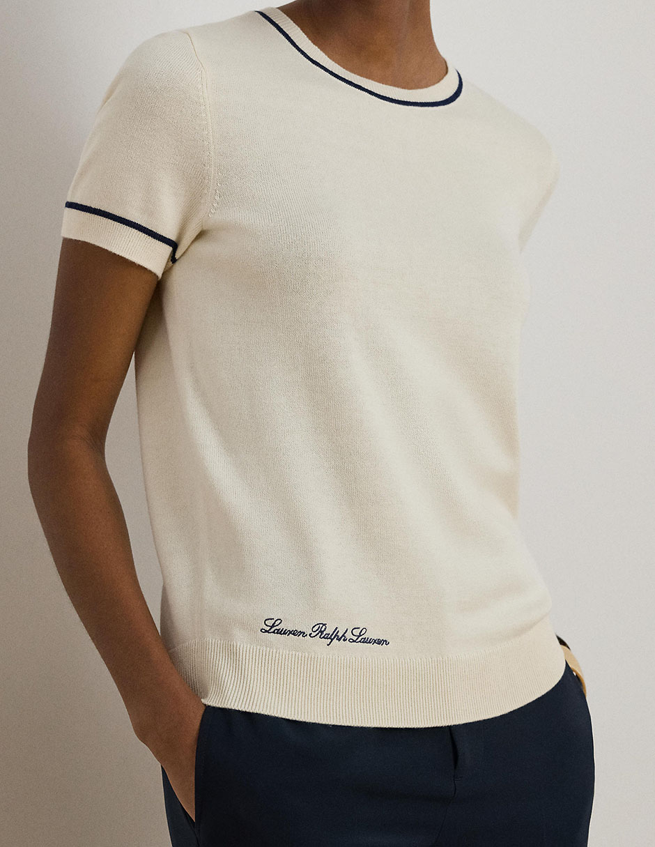 Suéter cuello redondo para mujer 4