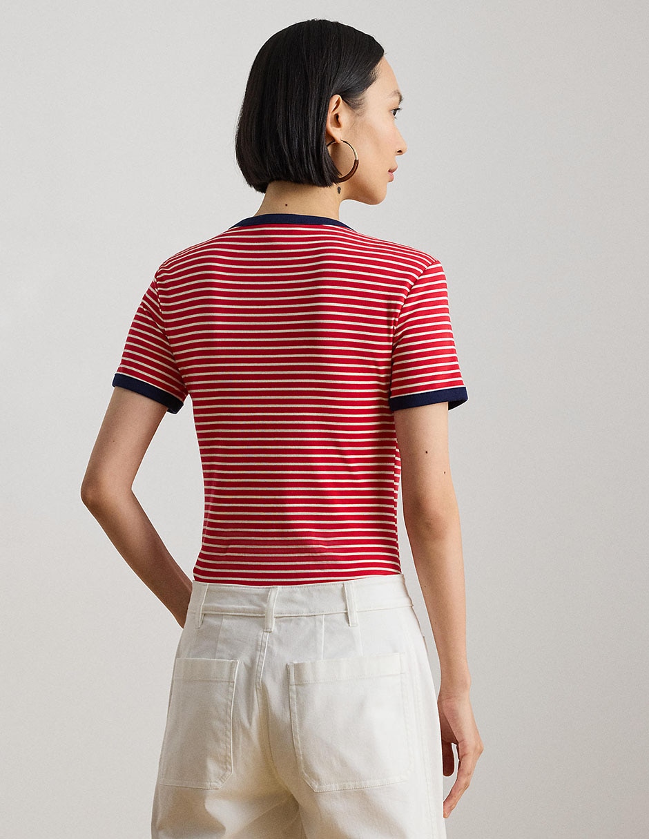 Blusa manga corta para mujer