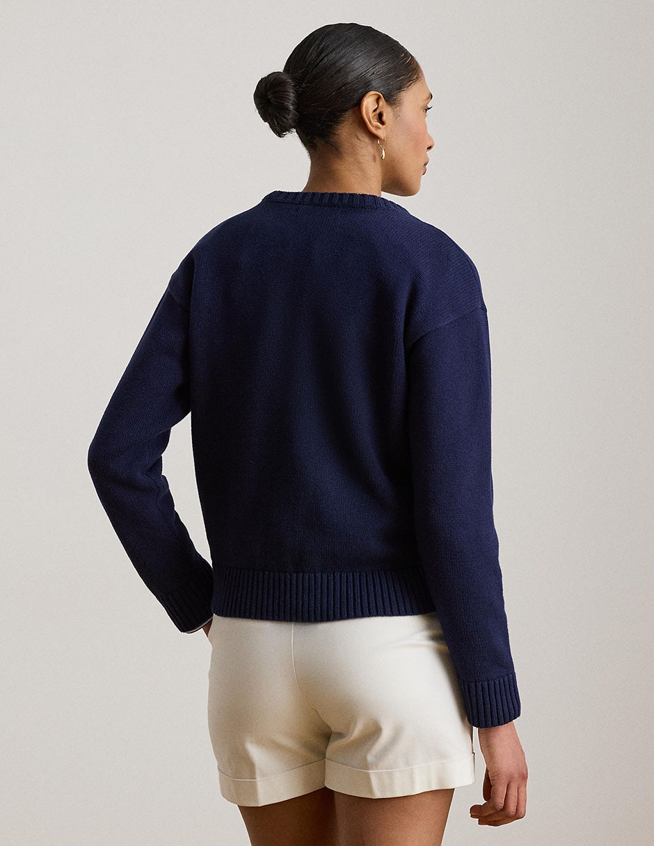 Suéter cuello redondo para mujer 5