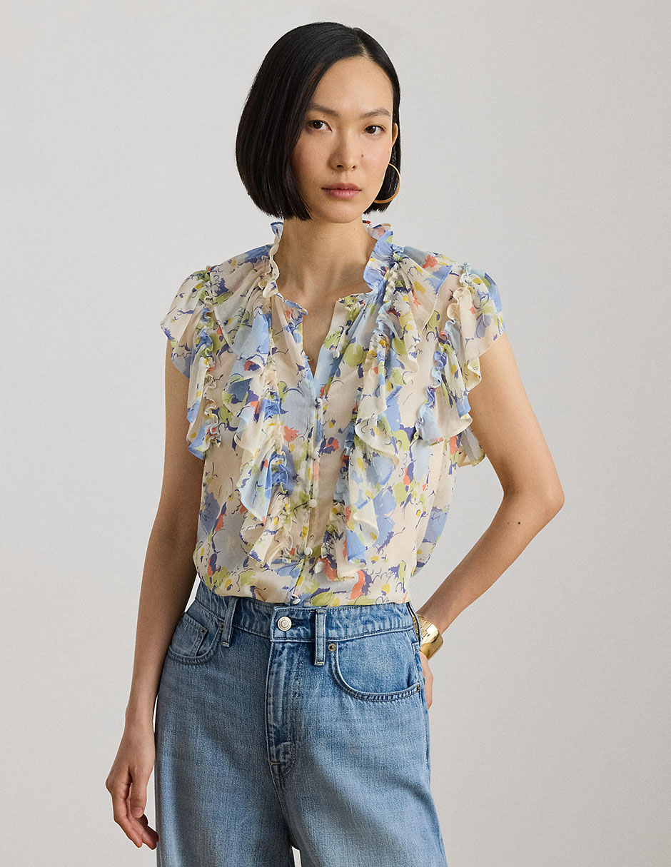 Blusa Lauren Ralph Lauren manga corta para mujer