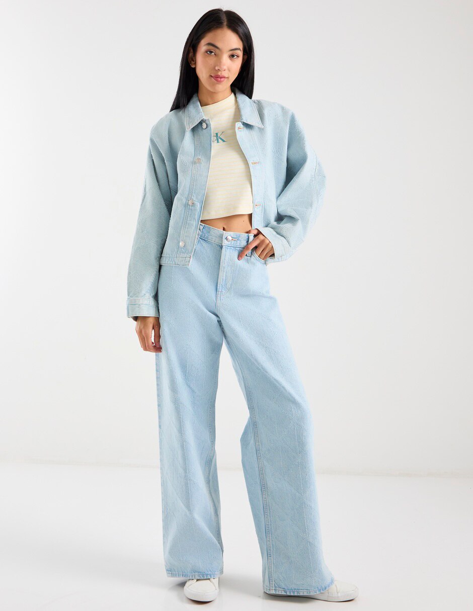 Chamarra denim calvin klein para mujer