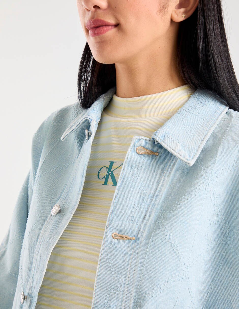 Chamarra denim calvin klein para mujer