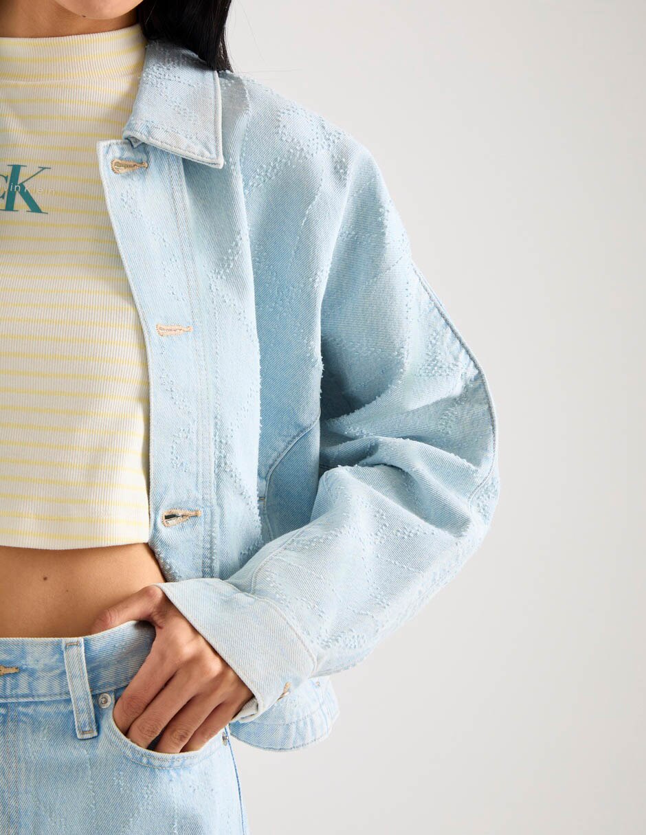 Chamarra denim calvin klein para mujer