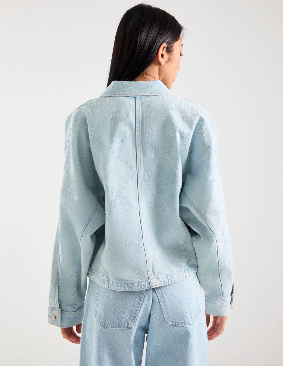 Chamarra denim calvin klein para mujer