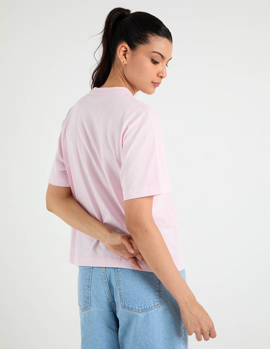 Playera manga corta Ck cuello redondo para mujer