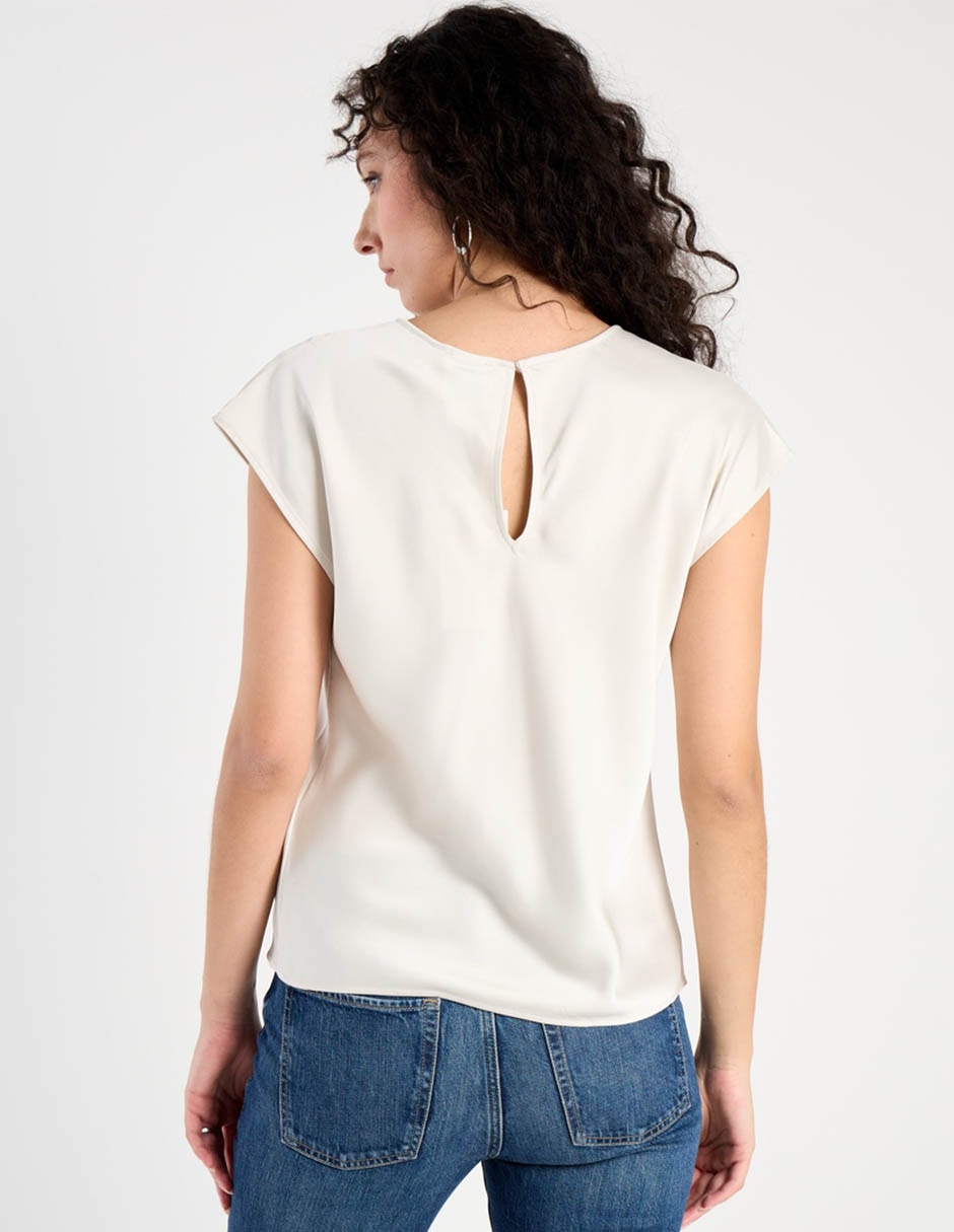 Blusa calvin klein manga corta para mujer