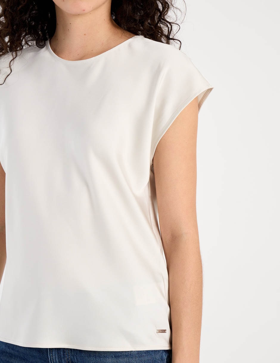Blusa calvin klein manga corta para mujer