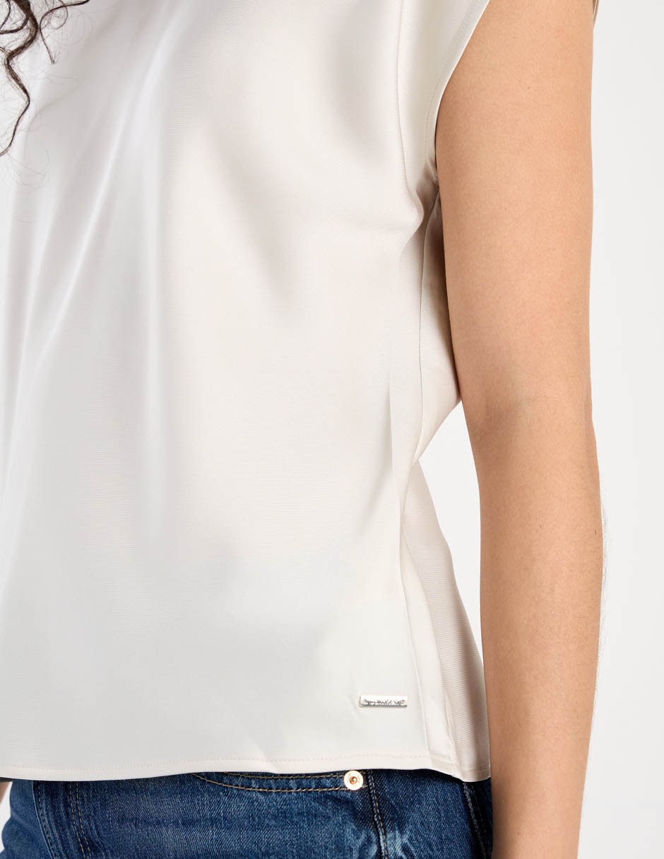 Blusa calvin klein manga corta para mujer