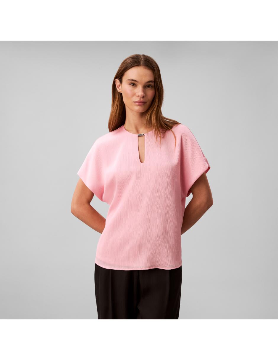 Blusa manga corta para mujer