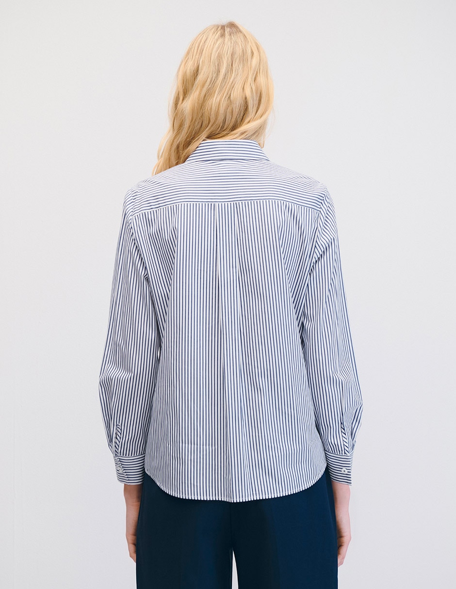 Blusa camisera manga larga para mujer 6