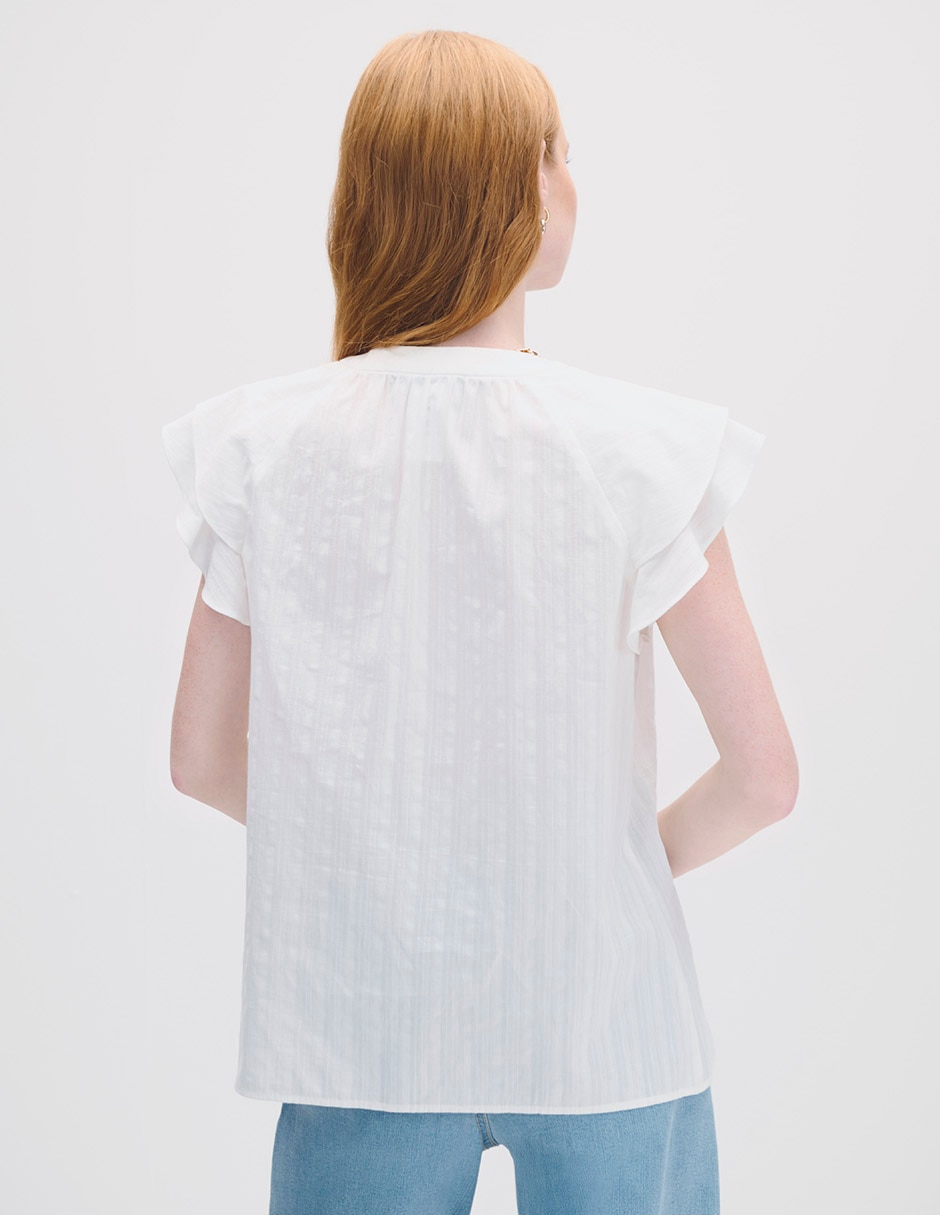 Blusa manga corta para mujer 6