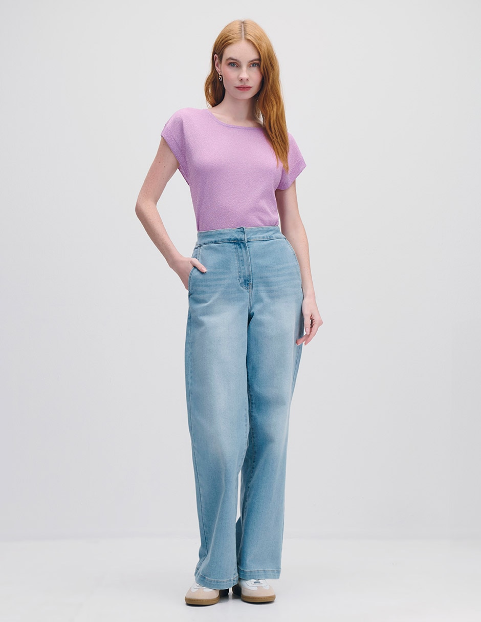 Blusa manga corta para mujer 5