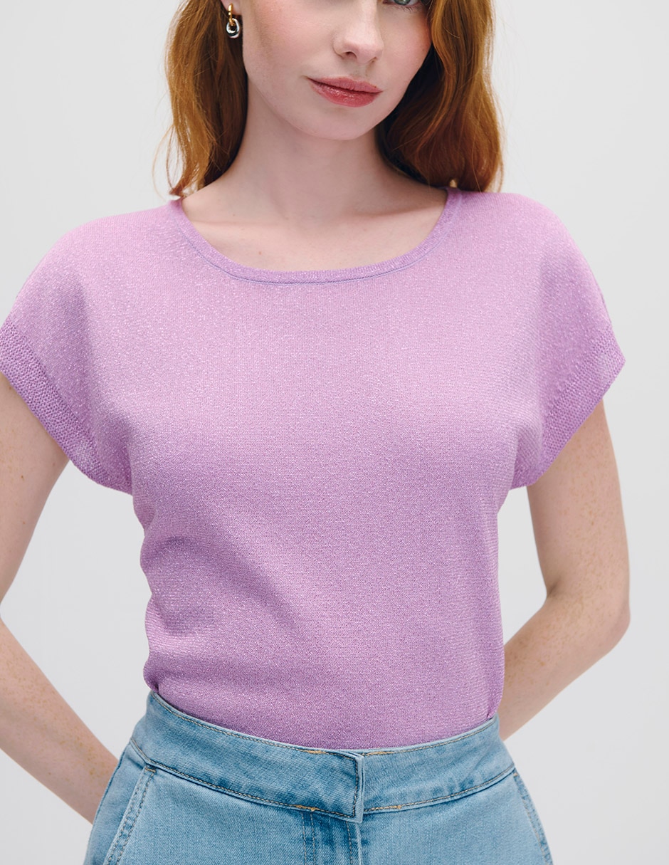 Blusa manga corta para mujer 7