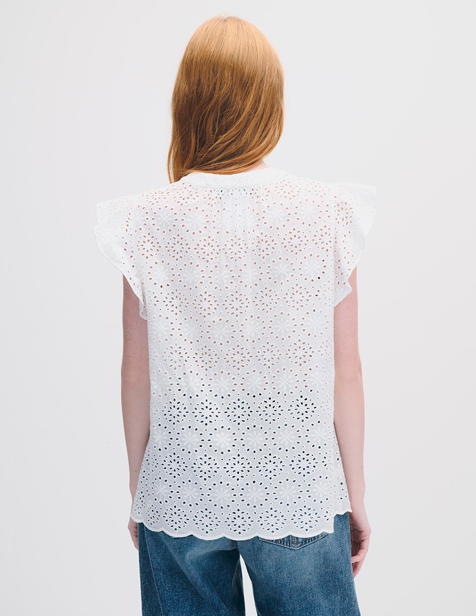 Blusa manga corta para mujer 6