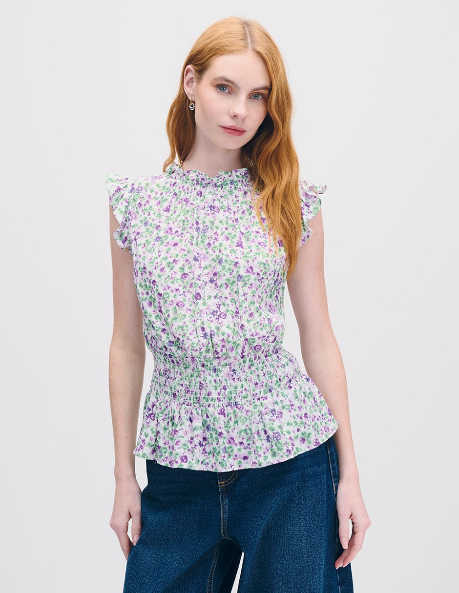 Blusa manga corta para mujer 1