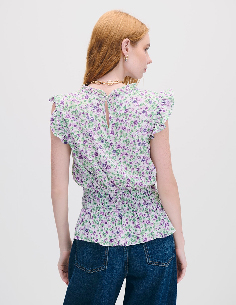 Blusa manga corta para mujer 6