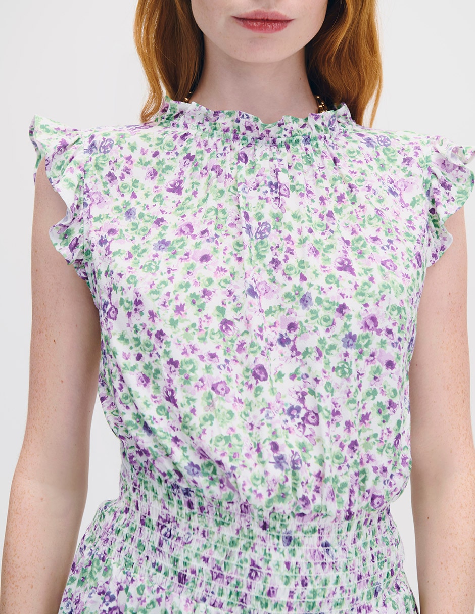 Blusa manga corta para mujer 7