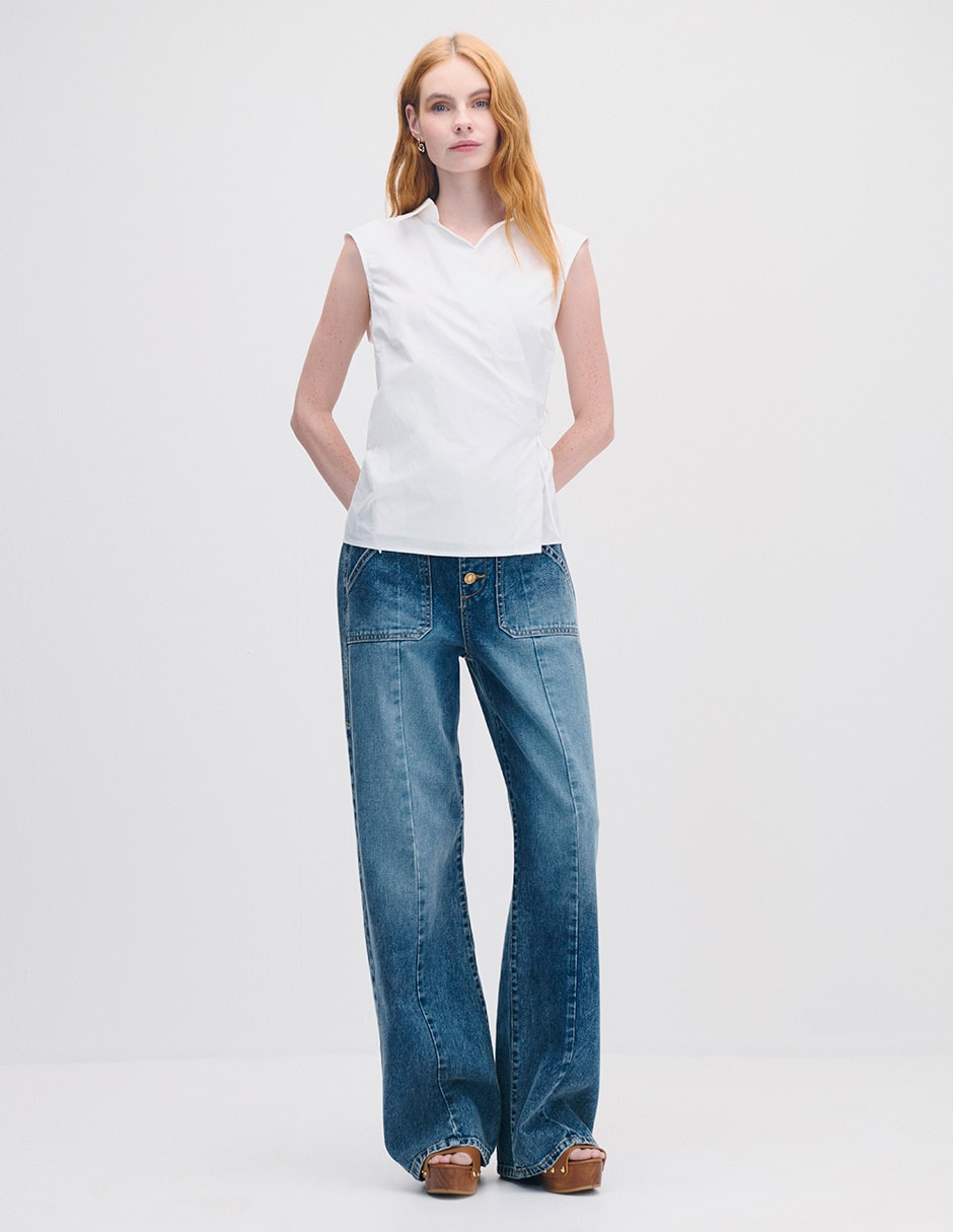 Blusa envolvente para mujer 5