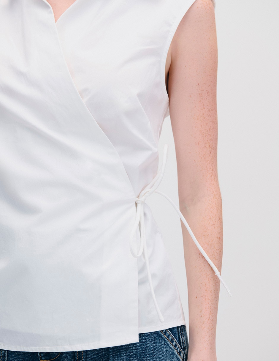 Blusa envolvente para mujer 7
