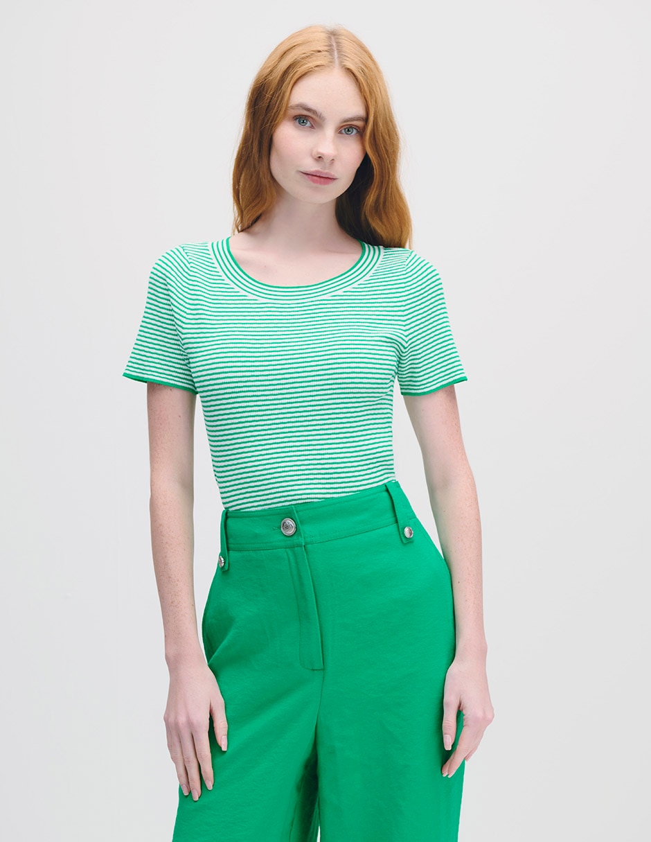 Blusa manga corta para mujer 1