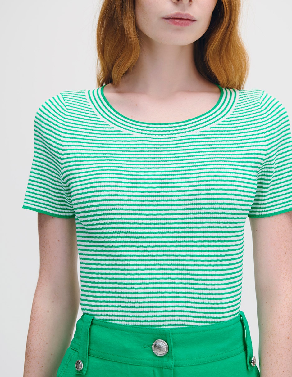 Blusa manga corta para mujer 7