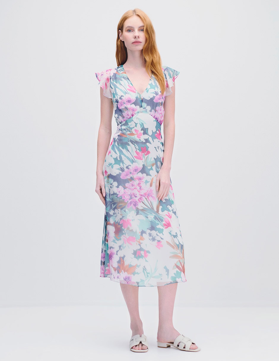 Vestido midi casual para mujer Vestido midi casual para mujer