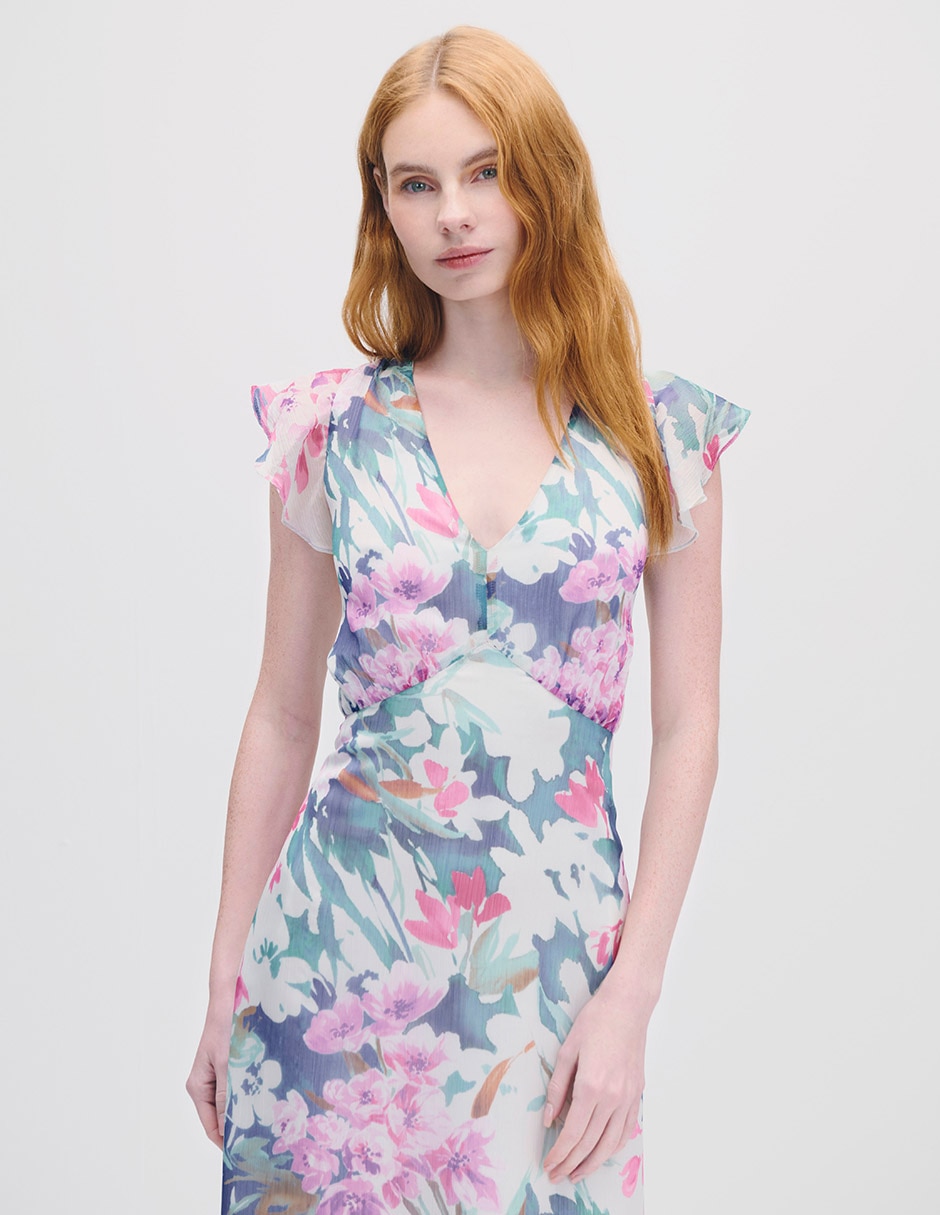 Vestido midi casual Julio para mujer