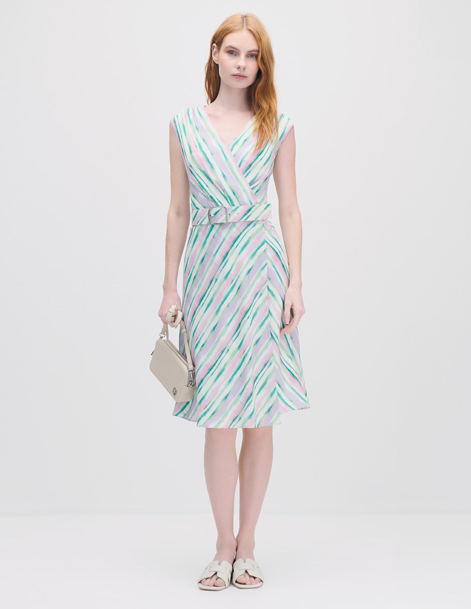 Vestido midi casual myst para mujer