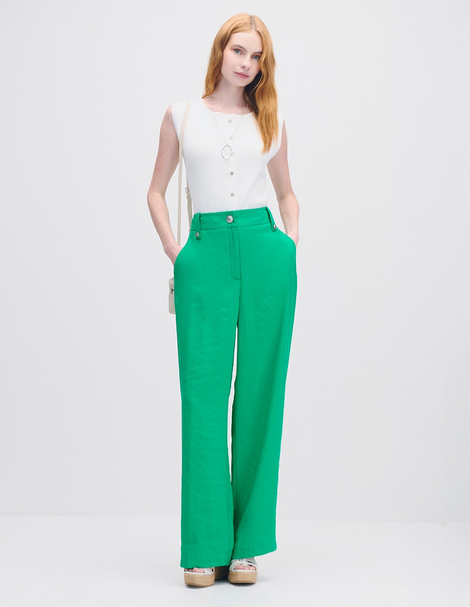 Pantalón wide leg para mujer 4