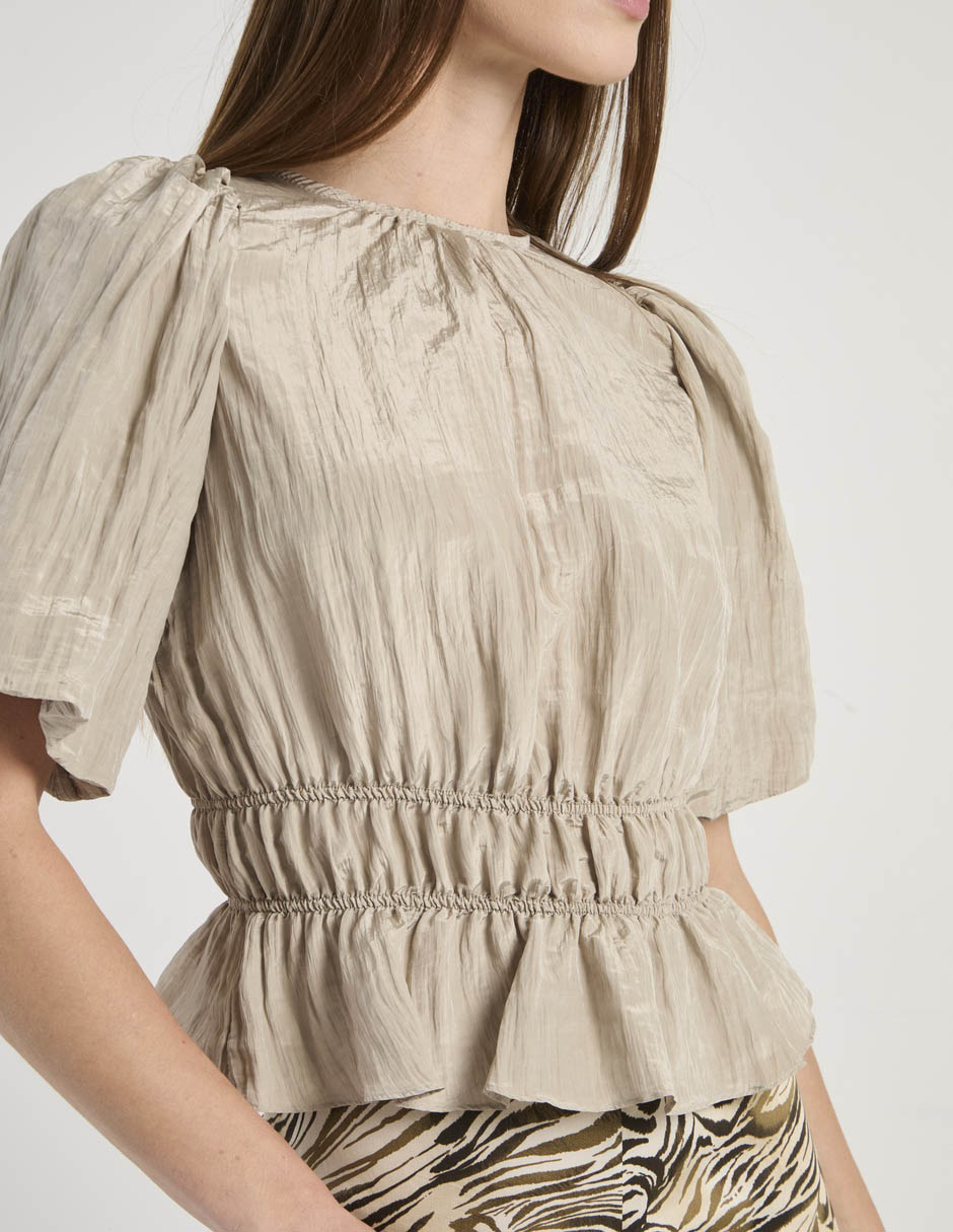 Blusa manga corta para mujer 4