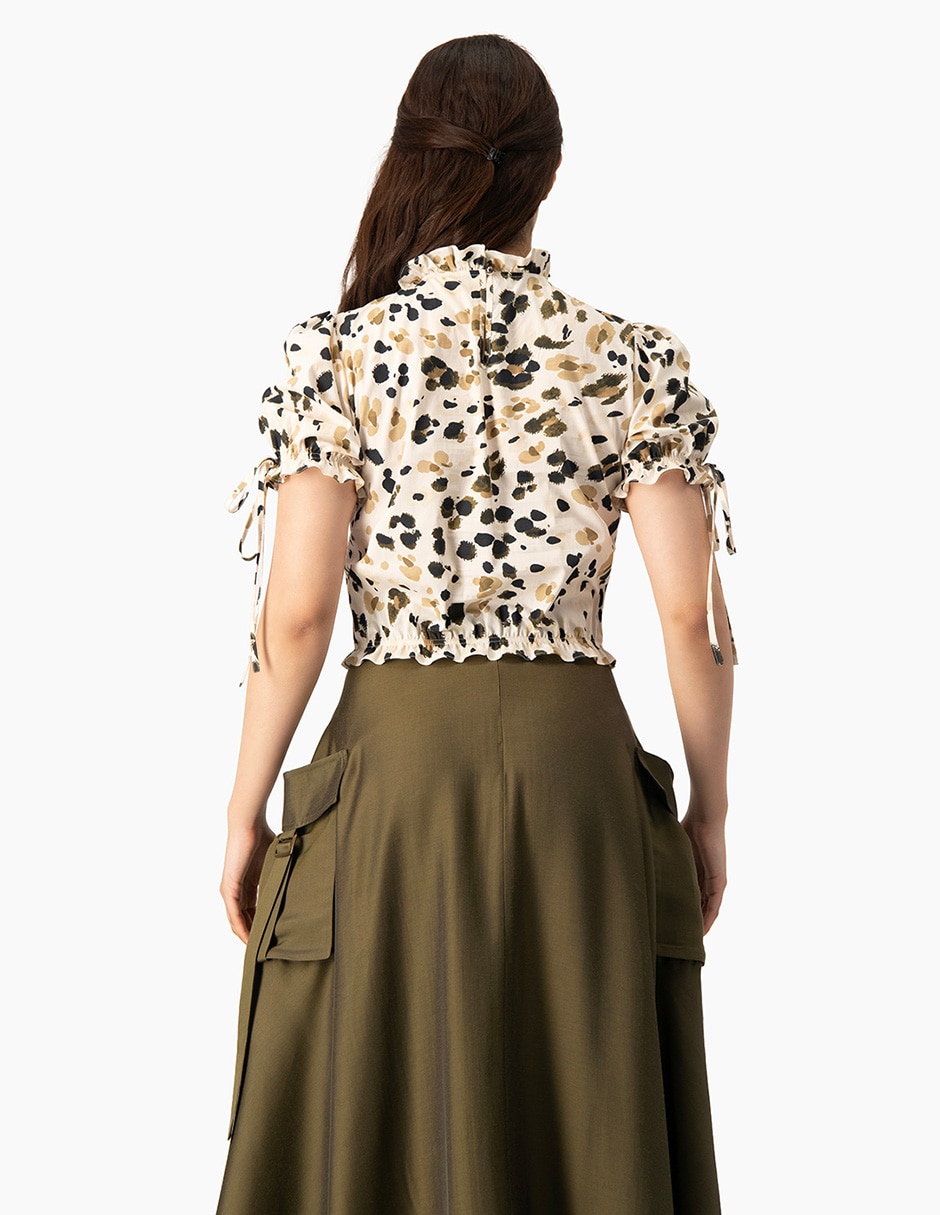 Blusa manga corta para mujer 3