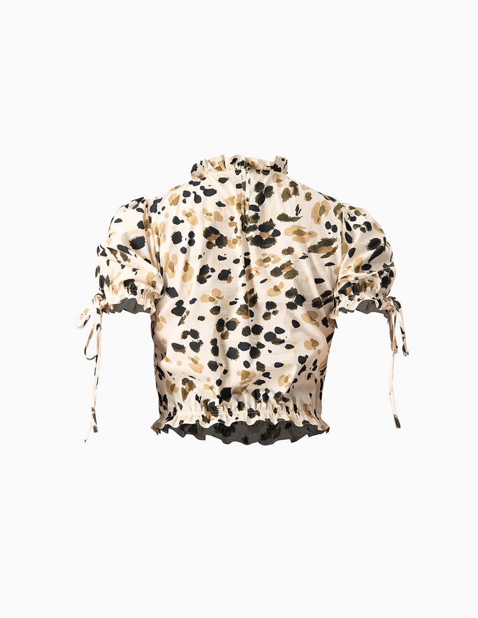 Blusa manga corta para mujer 7