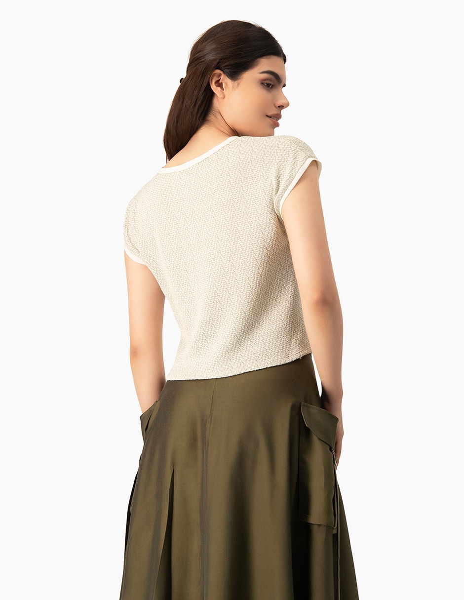 Blusa manga corta para mujer 2