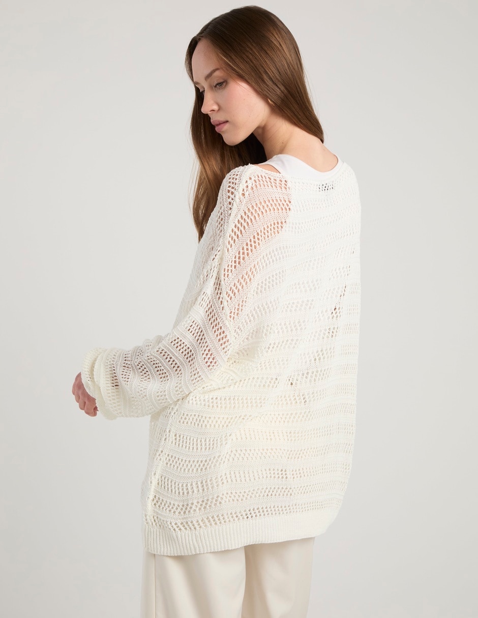 Suéter cuello ojal para mujer 6
